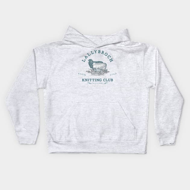 Official Lallybroch Knitting Club Kids Hoodie by ShawnaMac